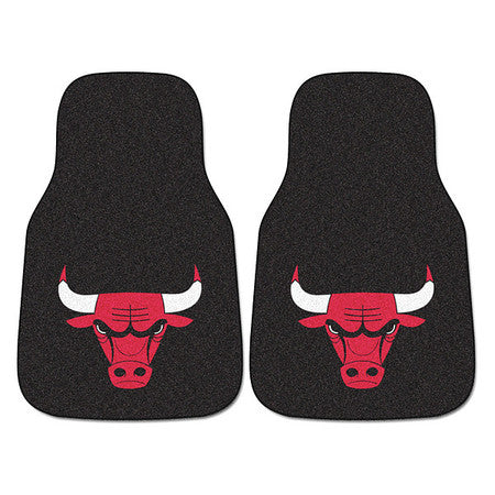 Chicago Bulls Carpeted Car Mats,2pc,pk2