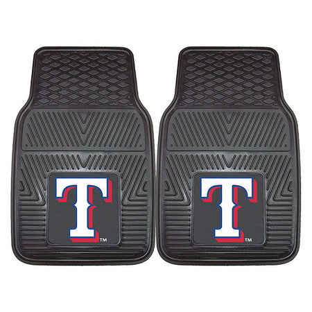 Texas Rangers Vinyl Car Mat,17"x27",pk2