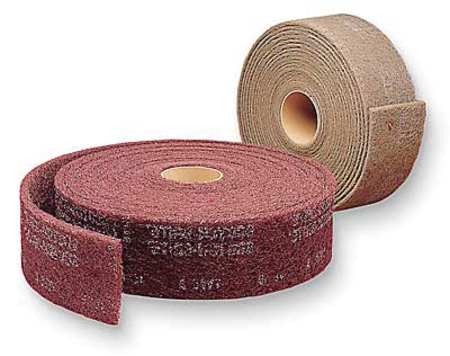 Abrasive Roll,3" W X 30 Ft. L,maroon,pk4