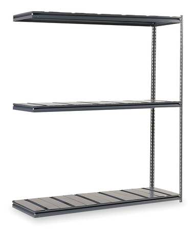 Boltless Shelving,add-on,84" H,gray (1 U