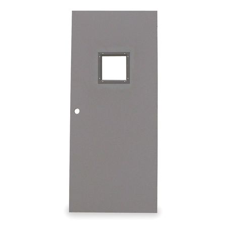 Metal Door With Glass,type 1,80 X 32 In