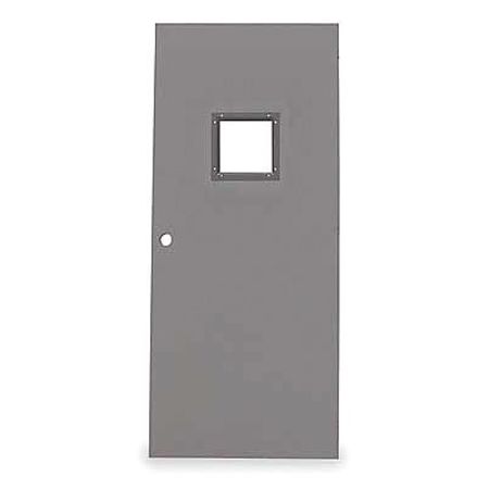 Narrow Light Steel Door,80x36 In,16 Ga (