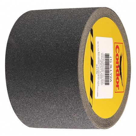 Anti-slip Tape,60ft L,black,4"w, 80 Grit