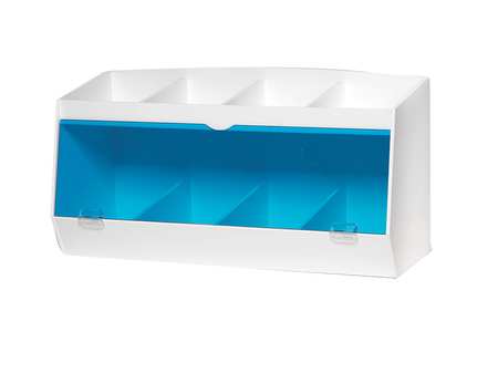 Bin,24 X 16 X 10 In.,white/blue (1 Units