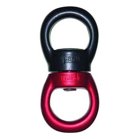 Rope Swivel,aluminum,8100 Lb.,black/red