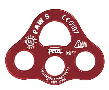 Anchor Plate L,aluminum,8100 Lb.,red (1