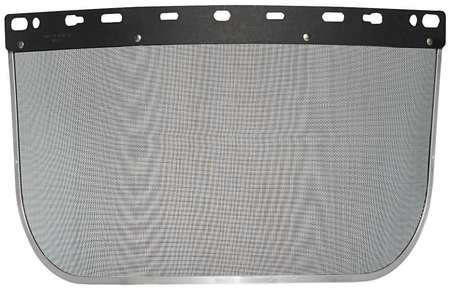 Faceshield Visor,steel Mesh,blk,8x15-1/2