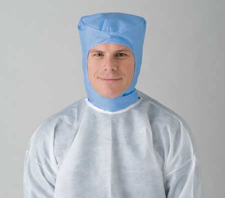 Disposable Hood,blue,polypropylene,pk50