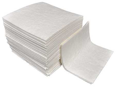 Absorbent Pad,universal,white,pk100 (1 U