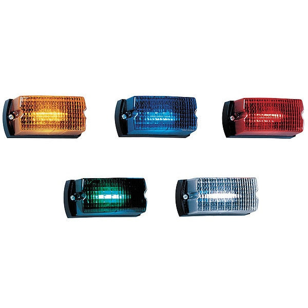 Warning Light, LED, Green, Surface, Rect, 5 L