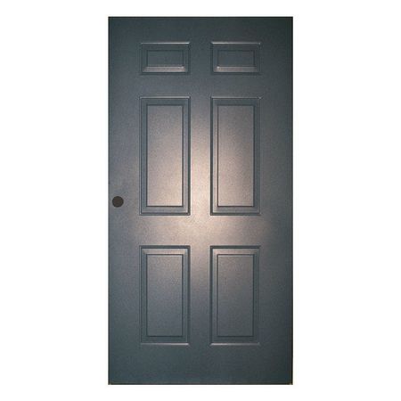 Six Panel Steel Door,80x36,cylindrical (