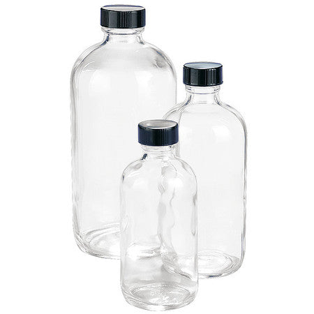 Boston Bottle,8 Oz.,clear,pk12 (1 Units