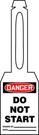 Danger Tag,5-1/4 X 3-1/4 In,plstc,pk25 (