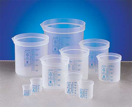 Grad Square Ratio Beaker,50ml,pp,pk10 (1