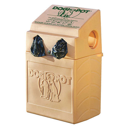 Pet Waste Container,10 Gal.,tan (1 Units