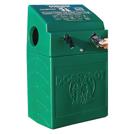 Pet Waste Container,10 Gal.,green (1 Uni