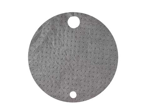 Drum Top Pad,chem/hazmat,gray,pk25 (1 Un