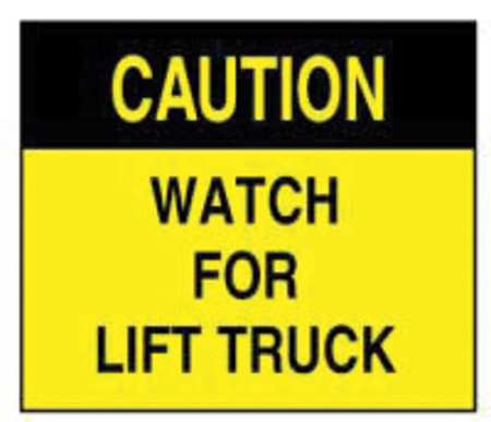 Caution Sign,10 X 14in,bk/yel,eng,text (