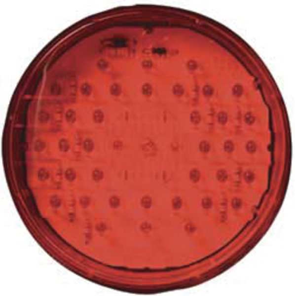 Stop/Tail/Turn Light, LED, Red, Round, 4 Dia