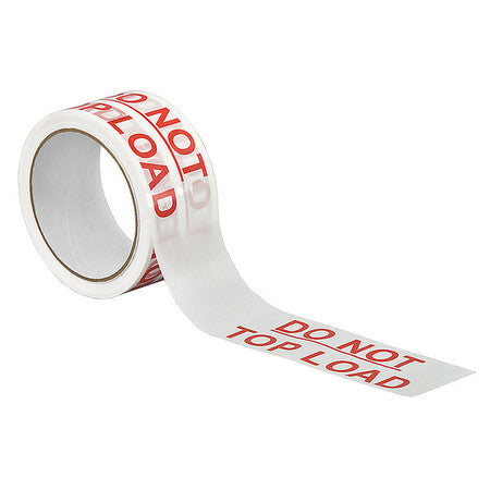 Carton Sealing Tape,red/white,2in X 55yd