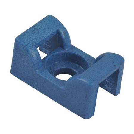 Cable Tie Base,saddle,screw,blue,pk100 (