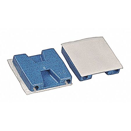 Cable Tie Base,2-way,blue,pk100 (1 Units