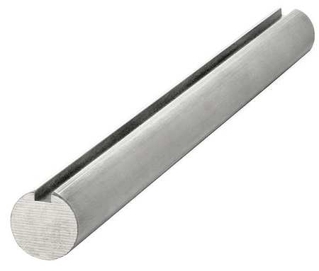 Keyed Shaft,dia. 1/2 In,12 In L,aluminum