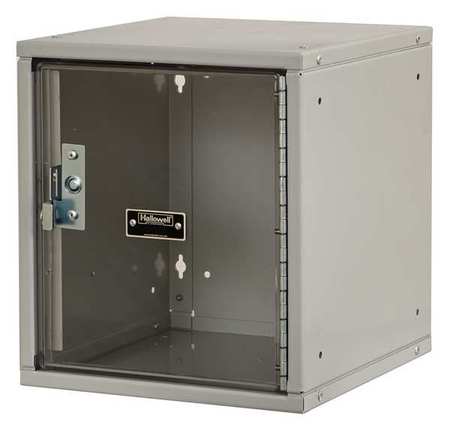 Box Locker,clearview,1 Wide, 1 Tier,gray