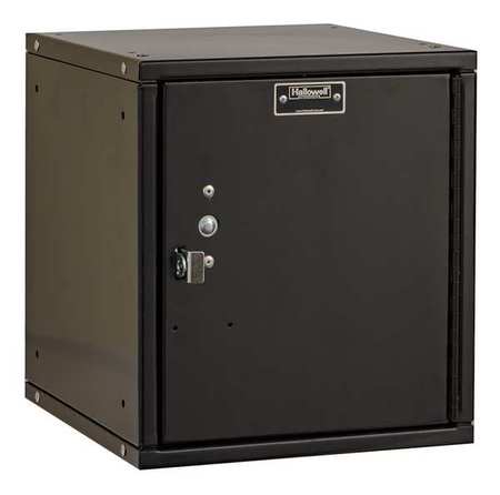 Box Locker,solid,1 Wide, 1 Tier,black (1