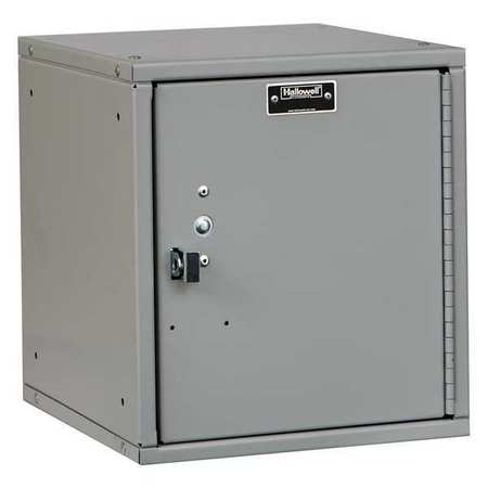 Box Locker,solid,1 Wide, 1 Tier,gray (1