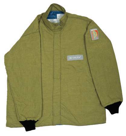 Arc Flash Jacket,32 In. L,hrc4,green,2xl