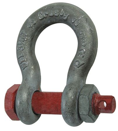 Shackle,34,000 Lb.,slvr,steel (1 Units I