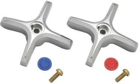 Cross Handle Kit,polished Chrome,metal (