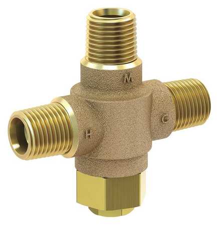 Tempering Valve,1/2in. Npt,brass,125 Psi