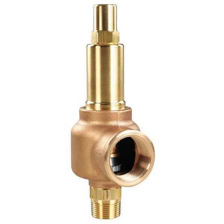 Safety Relief Valve,1/2 X 3/4,100 Psi (1