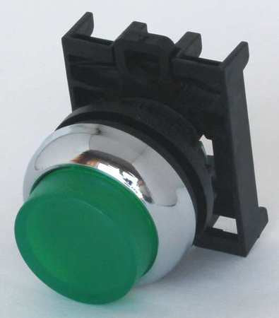 Illum Push Button Operator,22mm,green (1