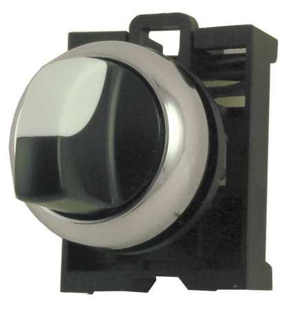 Non-illum Selector Swtch,22mm,3 Pos,knob