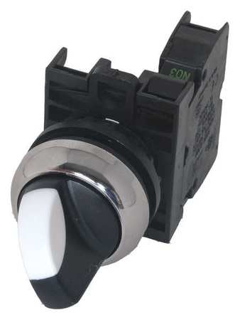 Non-illum Selector Switch,al,1no,black (