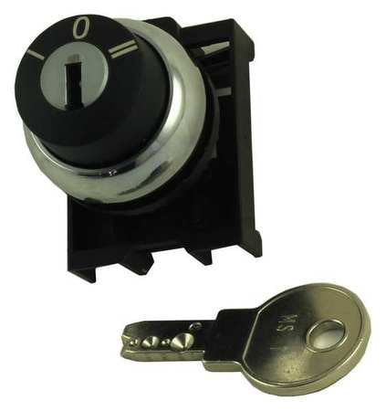 Non-illum Selector Swtch,22mm,3 Pos,keyd