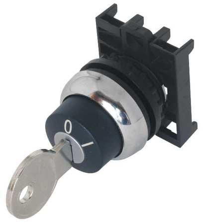 Non-illum Selector Swtch,22mm,2 Pos,keyd