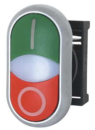 Non-illum Push Button,i/o,oval (1 Units