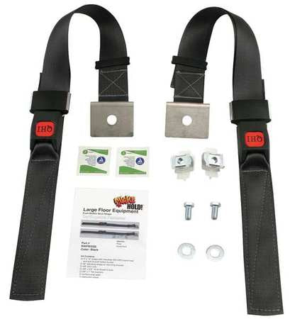 Push Button Strut Strap, Black, 1200 Lb.