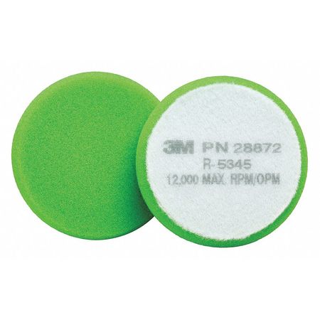 Buff Pad Flat Fc 28872,3-1/2",gree,pk50