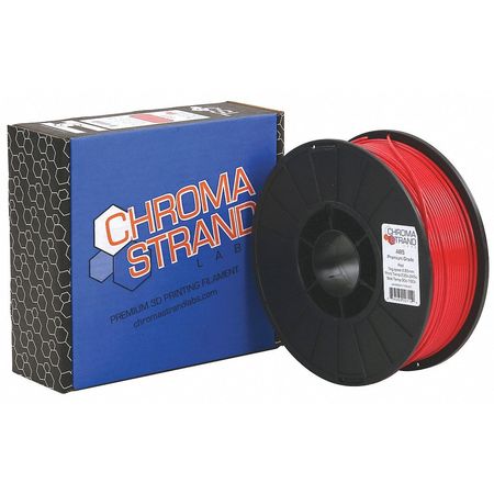 Chroma Strand Labs Filament,red,abs,3mm