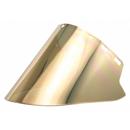 Faceshield,metalized,gold/clr,poly (1 Un