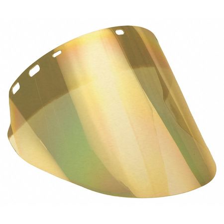 Faceshield,metalized,gld/grn,2-1/2"grdnt