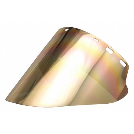 Faceshield,metalized,gld/grn,4" Gradient