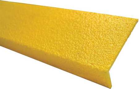 Frp Stair Nosing,yellow,36inw,fiberglass