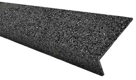 Frp Stair Nosing,black,36in W,fiberglass