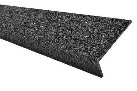 Frp Stair Nosing,black,60in W,fiberglass